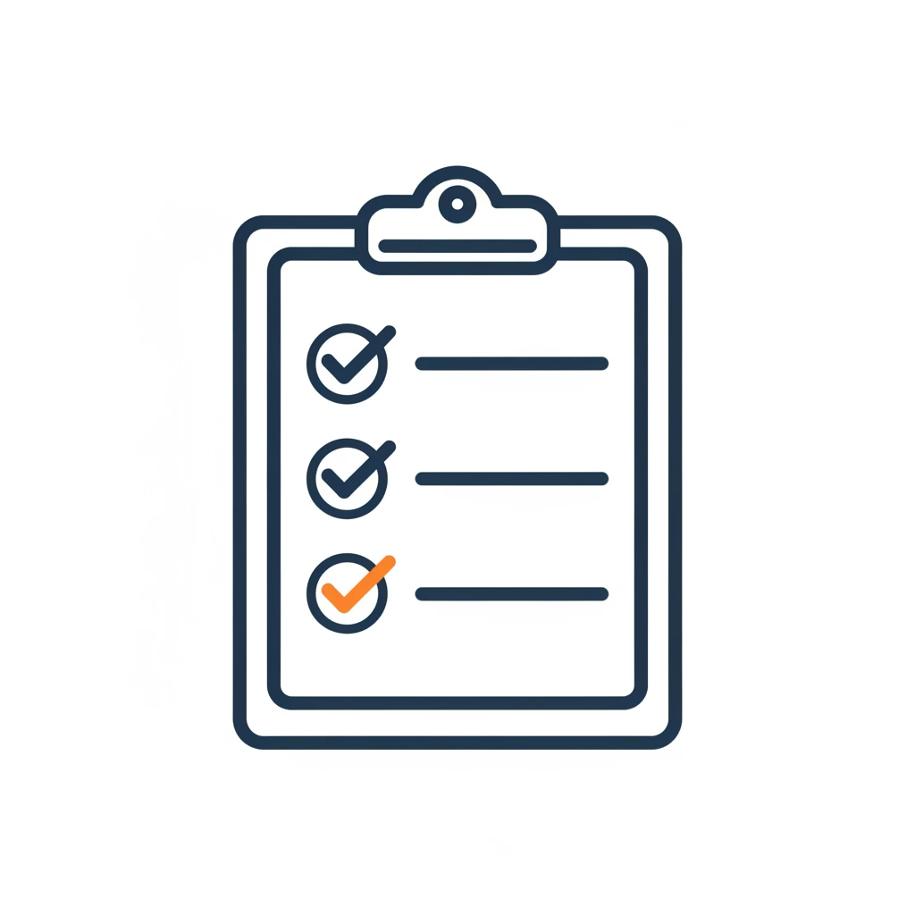 Clipboard with checklist icon representing OSHA medical questionnaire